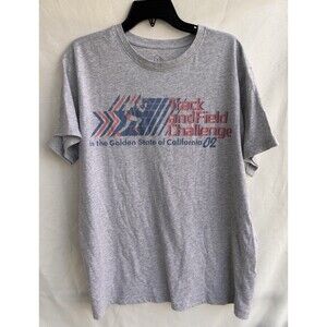 ORIGINAL USE Men's T- Shirt large Gray Crew Neck Short Sleeve Graphic